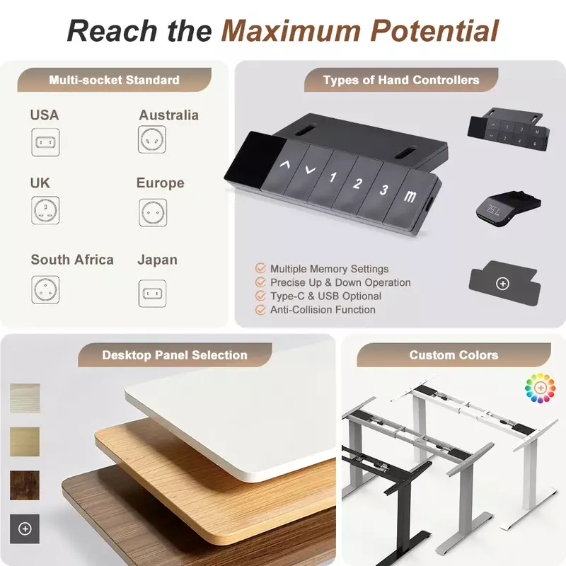 Flexible Configurations for Different Markets(Hand Controller Options,Frame Colors,Desktop Options)