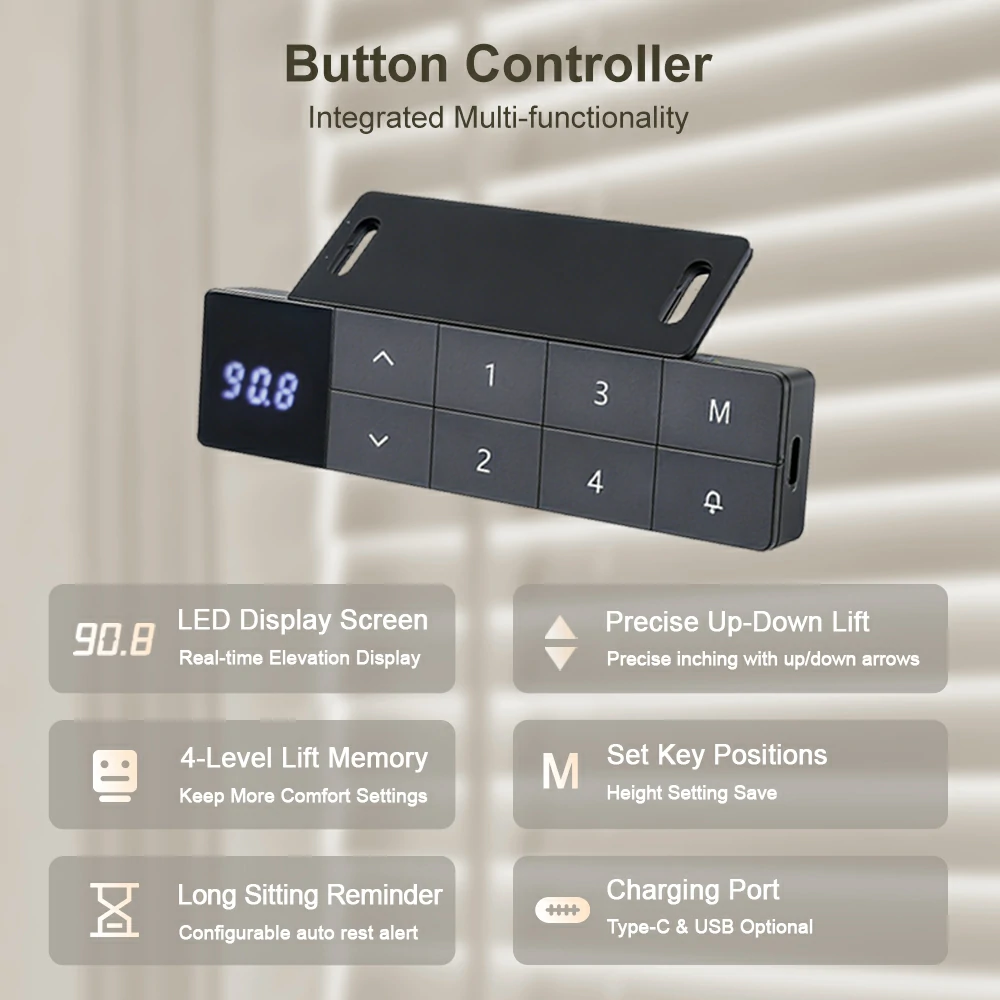 NT33-2AF3 smart button controller with LED display memory presets and reminder function