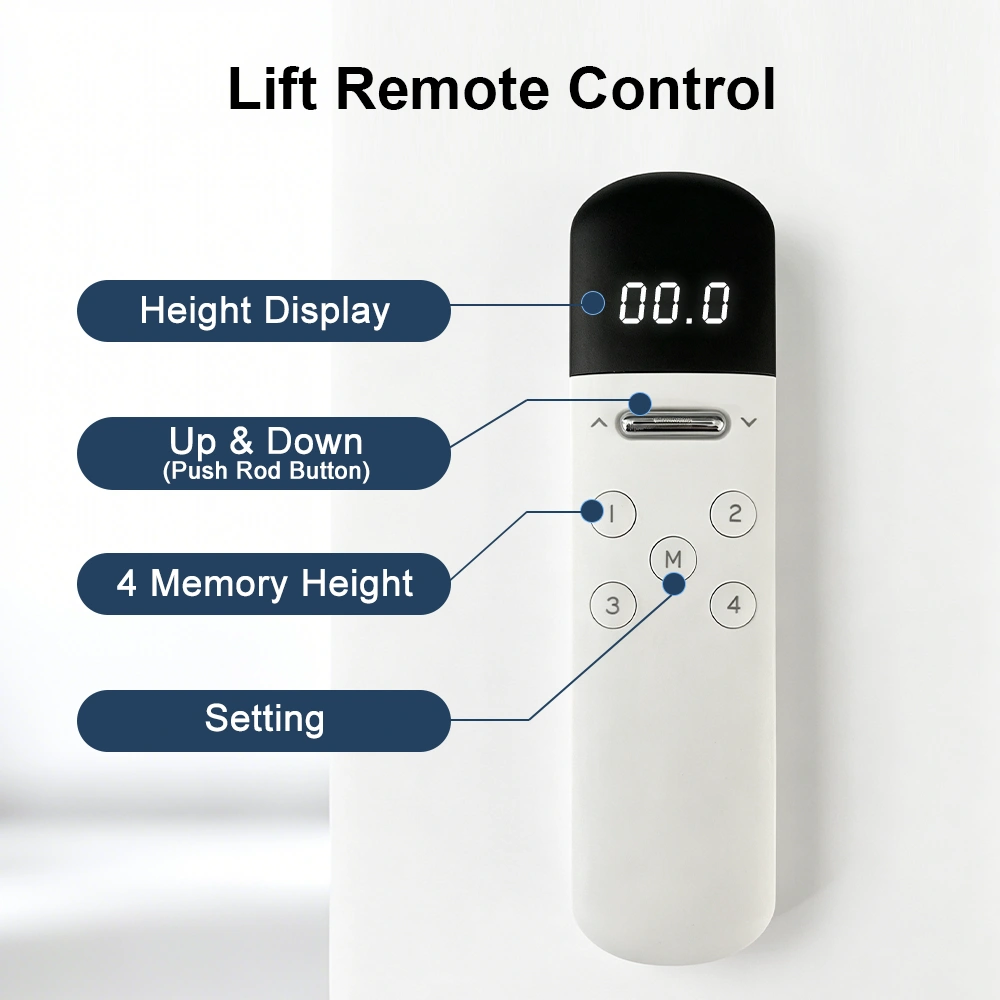 NT33-1TV(B) lift remote control with height display and memory settings