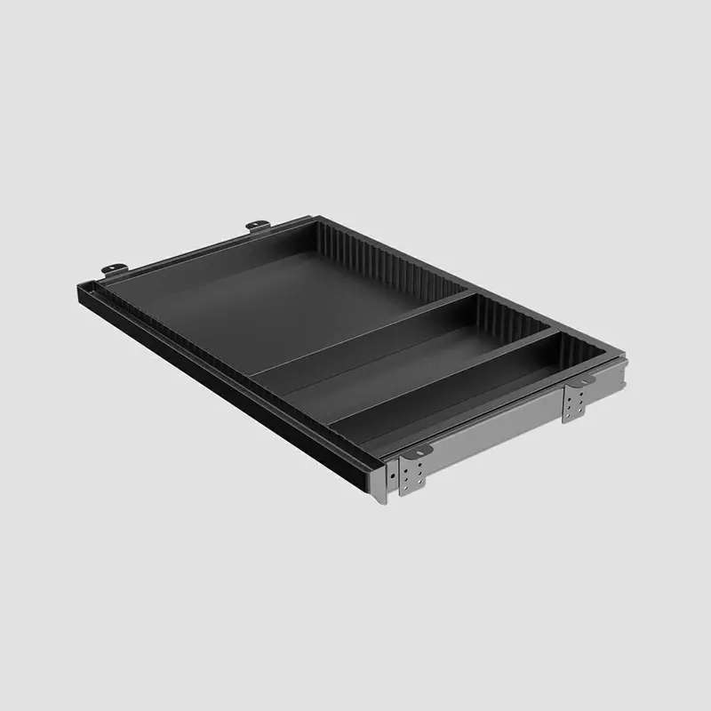 NATE HCT-B black plastic desk drawer combination