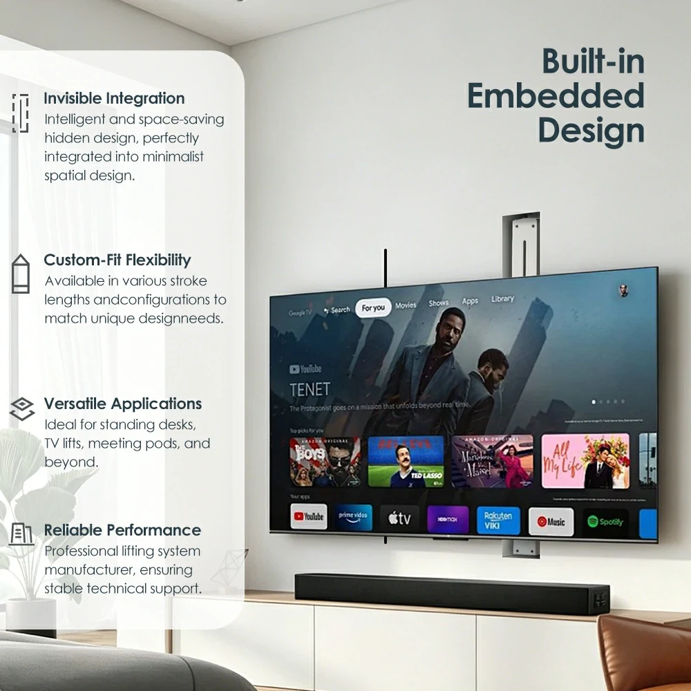 WM-2I1 built-in embedded lifting column design