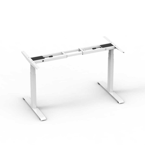 NATE 2AF3 dual motor 3-stage standing desk frame white