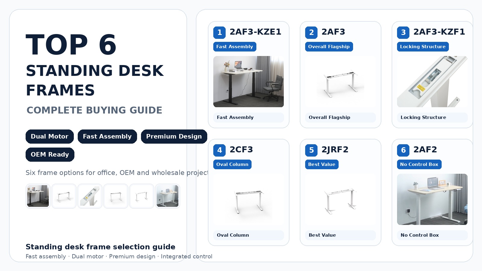 Top 6 standing desk frames complete buying guide
