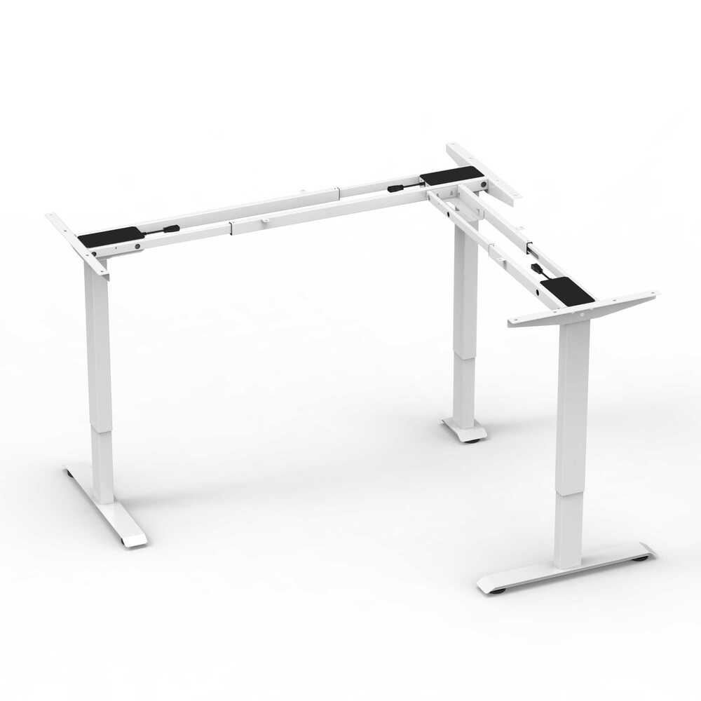 NATE 3JRF2 three-motor L-shaped standing desk frame