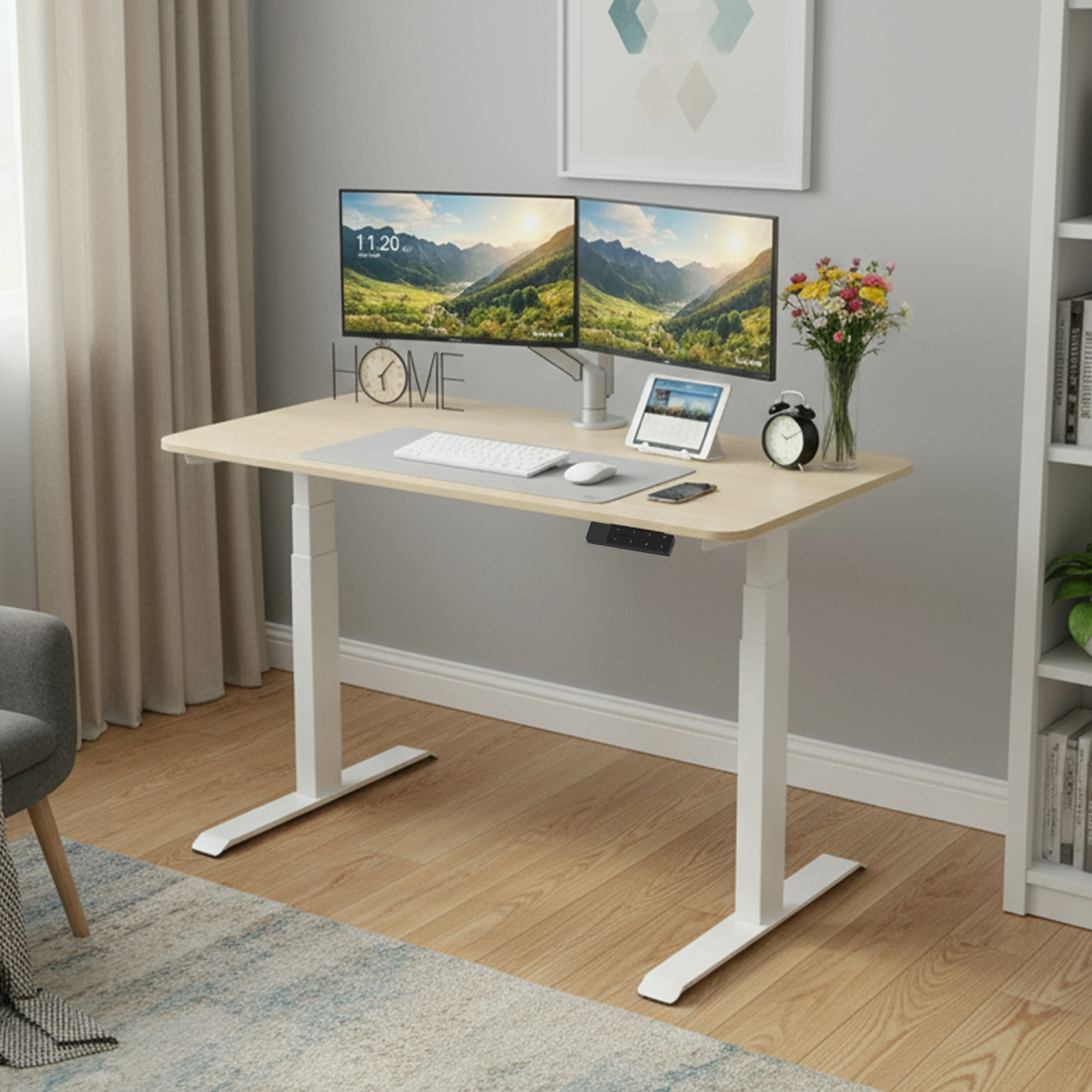 NT33-2AF3 height adjustable desk frame for office workstation