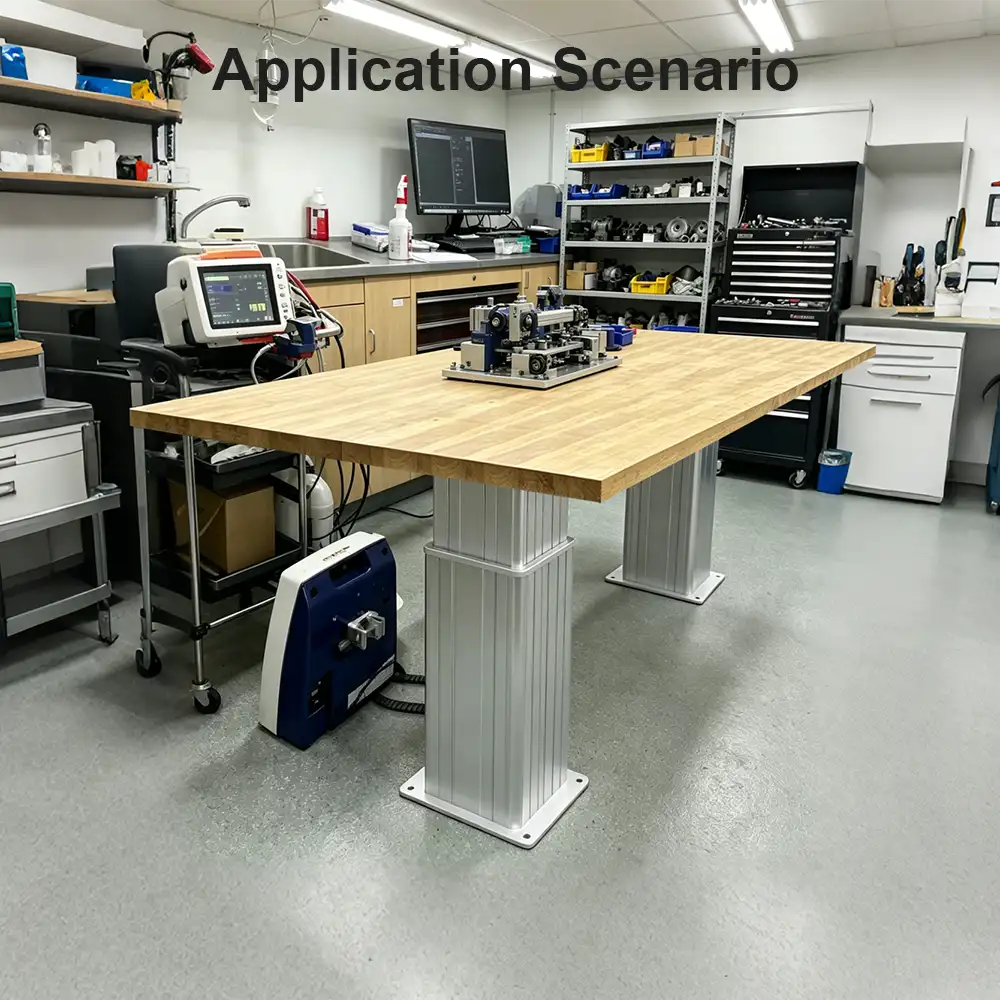 AD-VA2 lifting column for laboratory and equipment platform