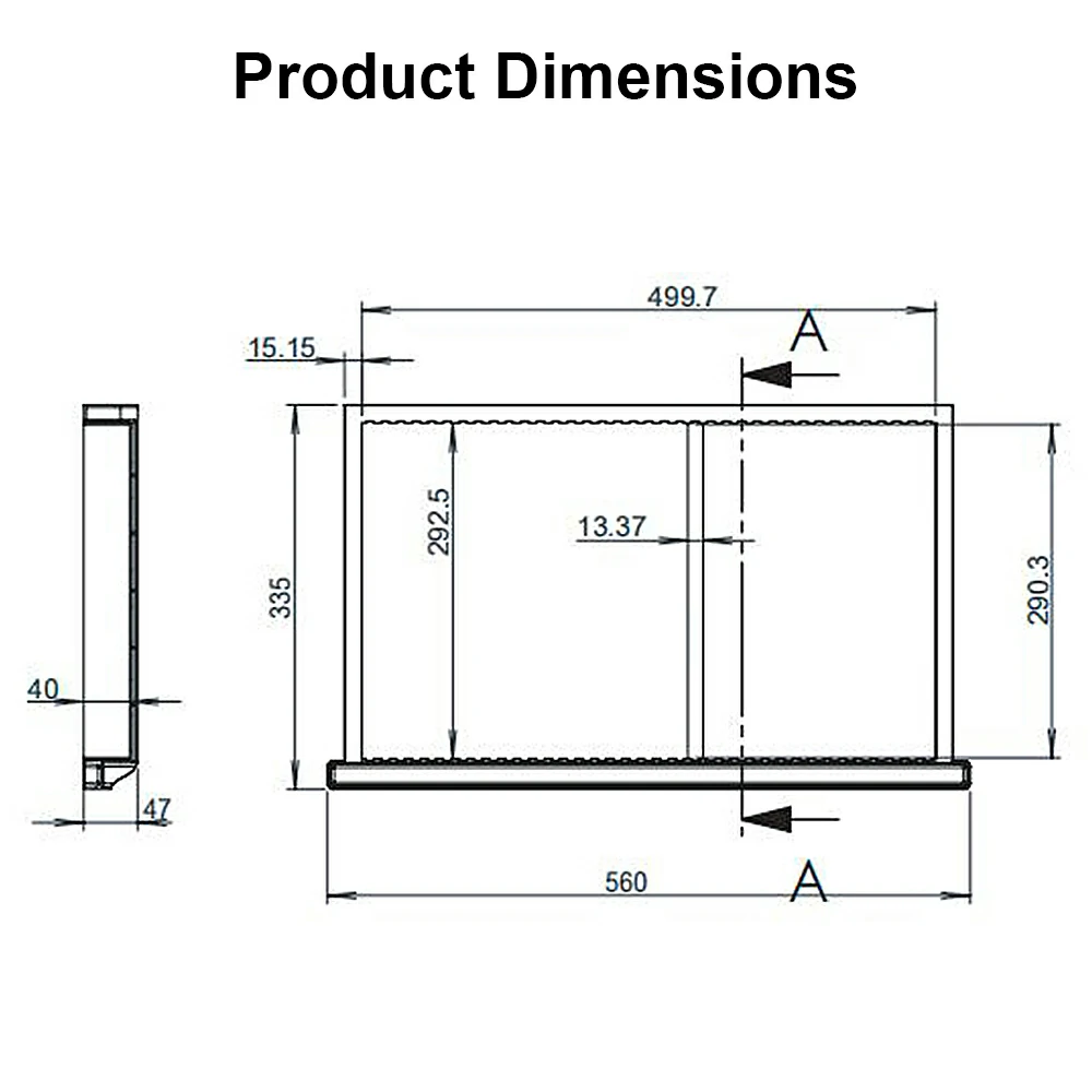 NATE HCT-B Desk Drawer Combination product dimensions