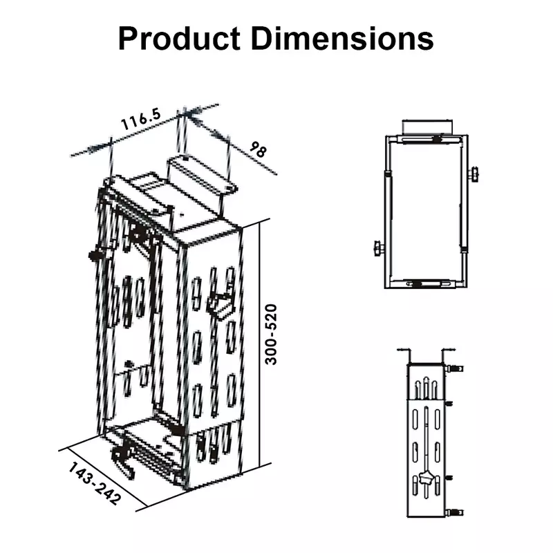 NATE HZJ-E CPU Holder product dimensions
