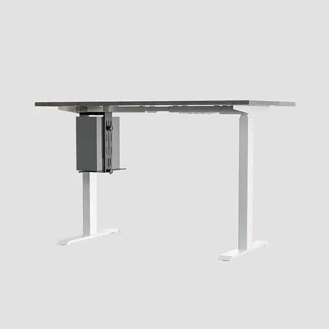 NATE HZJ-A under-desk CPU holder installed on standing desk