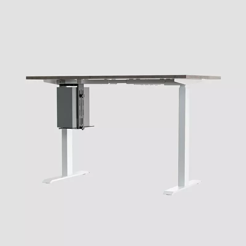 NATE HZJ-A under-desk CPU holder installed on standing desk