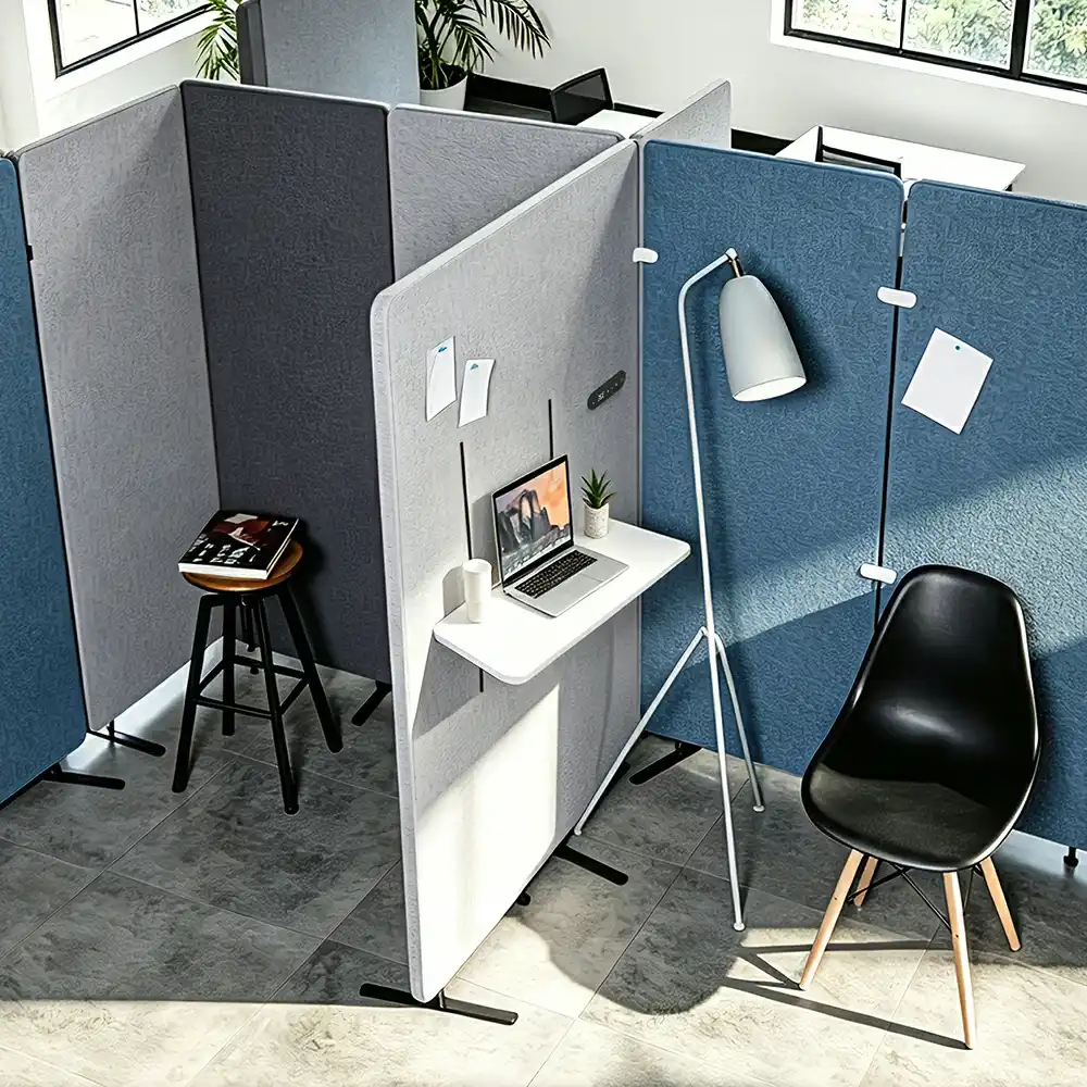 WM-2I1 embedded lifting workbench for office partition