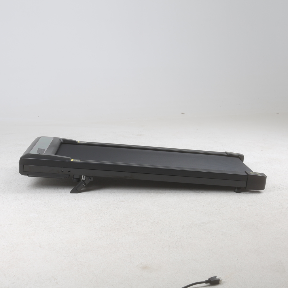 Manual incline support feet on the NATE R1 walking treadmill