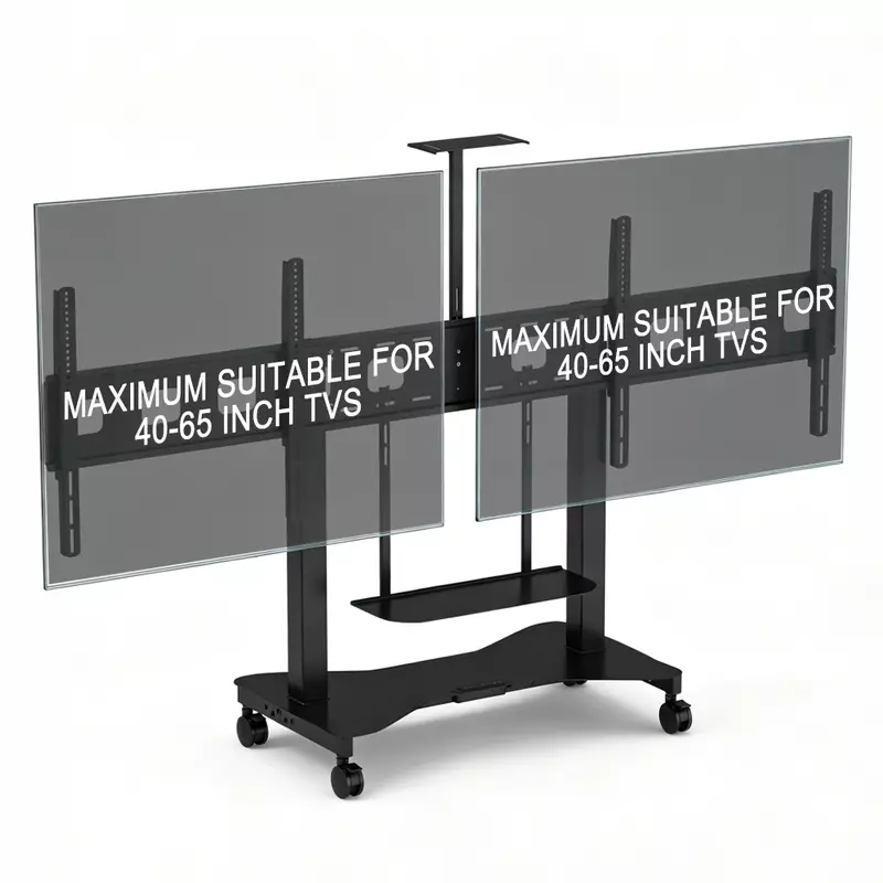 2YDTV(E) dual-screen TV lift stand for 40 to 65 inch TVs